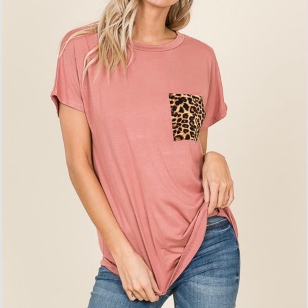 Leopard Pocket T-Shirt💕